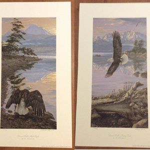 Lee Kromschroeder Dawn's Call - Bald Eagle/Soaring Eagle -Limited Edition Signed